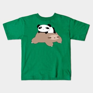 Little Panda and Sloth Kids T-Shirt